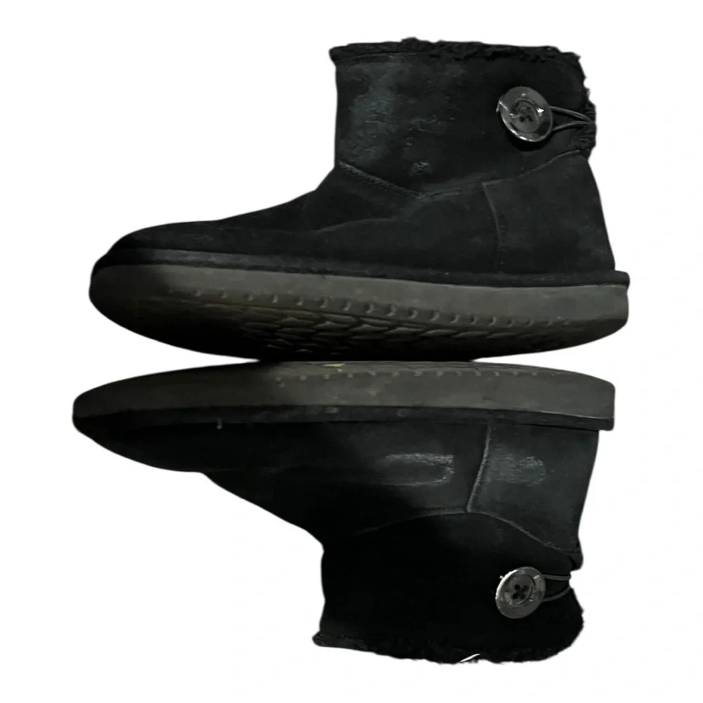 Koolaburra By Uggs Black Suede Boots Women's Size 9 Ankle Short